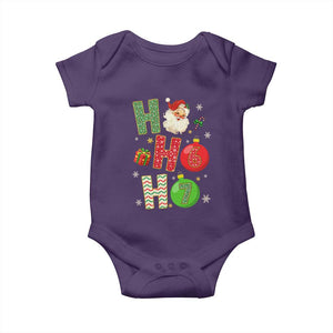 Funny Christmas Santa Ho Ho Ho 67 Baby Onesie Six Seven Meme 6 7 Xmas Bauble TS11 Purple Print Your Wear