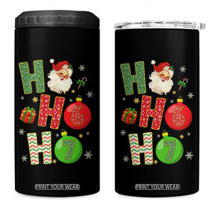 Funny Christmas Santa Ho Ho Ho 67 4 in 1 Can Cooler Tumbler Six Seven Meme 6 7 Xmas Bauble TS11 One Size: 16 oz Black Print Your Wear