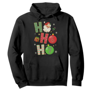 Funny Christmas Santa Ho Ho Ho 67 Hoodie Six Seven Meme 6 7 Xmas Bauble TS11 Black Print Your Wear