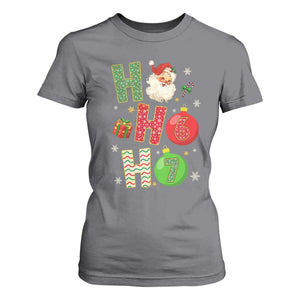 Funny Christmas Santa Ho Ho Ho 67 T Shirt For Women Six Seven Meme 6 7 Xmas Bauble TS11 Charcoal Print Your Wear