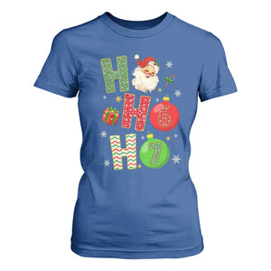 Funny Christmas Santa Ho Ho Ho 67 T Shirt For Women Six Seven Meme 6 7 Xmas Bauble TS11 Royal Blue Print Your Wear