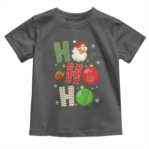Funny Christmas Santa Ho Ho Ho 67 Toddler T Shirt Six Seven Meme 6 7 Xmas Bauble TS11 Dark Heather Print Your Wear
