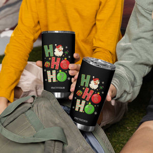 Funny Christmas Santa Ho Ho Ho 67 Tumbler Cup Six Seven Meme 6 7 Xmas Bauble TS11 Print Your Wear