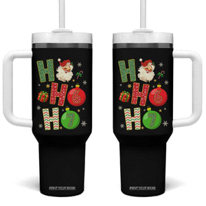 Funny Christmas Santa Ho Ho Ho 67 Tumbler With Handle Six Seven Meme 6 7 Xmas Bauble TS11 One Size: 40 oz Black Print Your Wear