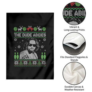 The Dude Abides Christmas Bowling Garden Flag Funny Bowling Movie TS11 Print Your Wear