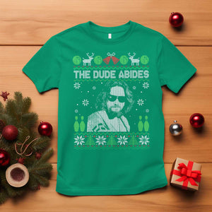 The Dude Abides Christmas Bowling T Shirt Funny Bowling Movie TS11 Irish Green Print Your Wear