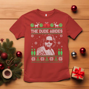 The Dude Abides Christmas Bowling T Shirt Funny Bowling Movie TS11 Red Print Your Wear
