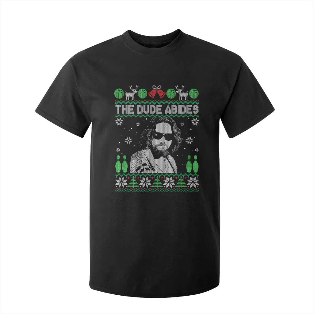 The Dude Abides Christmas Bowling T Shirt For Kid Funny Bowling Movie TS11 Black Print Your Wear