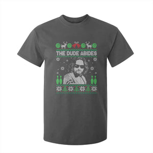 The Dude Abides Christmas Bowling T Shirt For Kid Funny Bowling Movie TS11 Dark Heather Print Your Wear