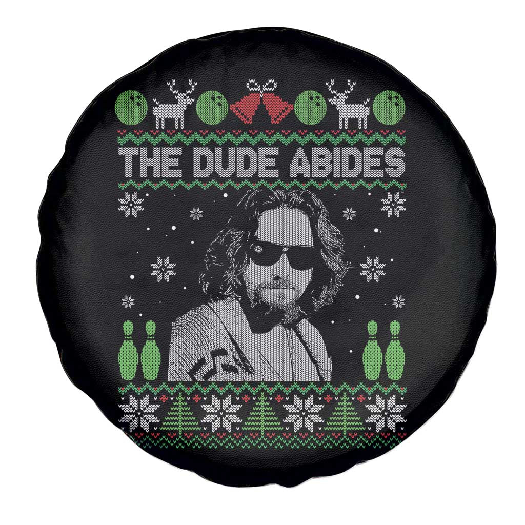 The Dude Abides Christmas Bowling Spare Tire Cover Funny Bowling Movie TS11 Print Your Wear