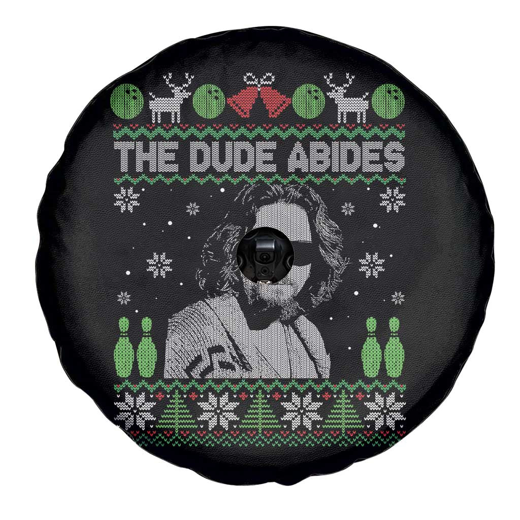 The Dude Abides Christmas Bowling Spare Tire Cover Funny Bowling Movie TS11 Print Your Wear