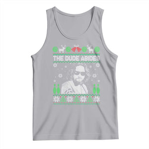 The Dude Abides Christmas Bowling Tank Top Funny Bowling Movie TS11 Athletic Heather Print Your Wear