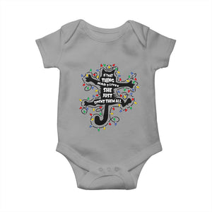 Christmas Movie Fried Pussy Cat Baby Onesie If That Thing Had 9 Lives She Just Spent Them All TS11 Sport Gray Print Your Wear