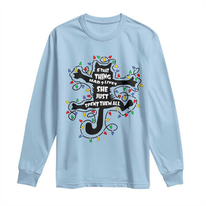 Christmas Movie Fried Pussy Cat Long Sleeve Shirt If That Thing Had 9 Lives She Just Spent Them All TS11 Light Blue Print Your Wear