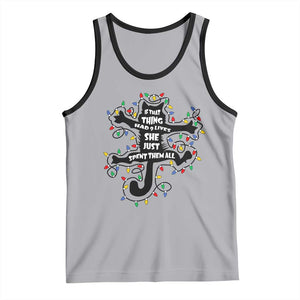 Christmas Movie Fried Pussy Cat Tank Top If That Thing Had 9 Lives She Just Spent Them All TS11 Athletic Heather Black Print Your Wear