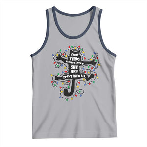Christmas Movie Fried Pussy Cat Tank Top If That Thing Had 9 Lives She Just Spent Them All TS11 Athletic Heather Navy Print Your Wear