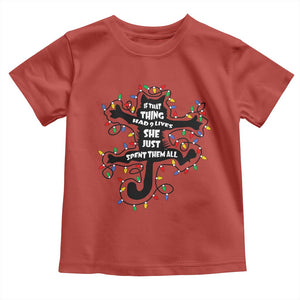 Christmas Movie Fried Pussy Cat Toddler T Shirt If That Thing Had 9 Lives She Just Spent Them All TS11 Red Print Your Wear