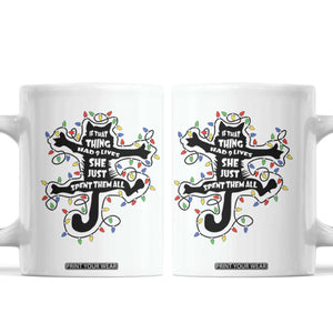 Christmas Movie Fried Pussy Cat Coffee Mug If That Thing Had 9 Lives She Just Spent Them All TS11 White Print Your Wear