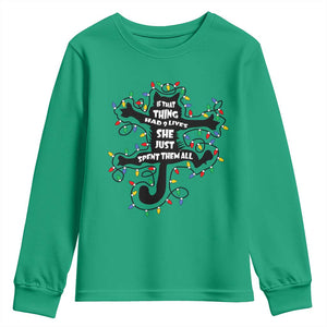 Christmas Movie Fried Pussy Cat Youth Sweatshirt If That Thing Had 9 Lives She Just Spent Them All TS11 Irish Green Print Your Wear