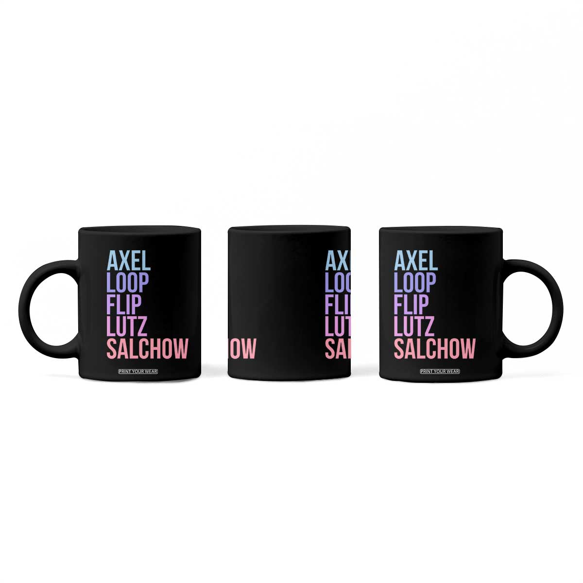 Figure Skating Lovers Coffee Mug Funny Axel Loop Flip Lutz Salchow TS11 Print Your Wear