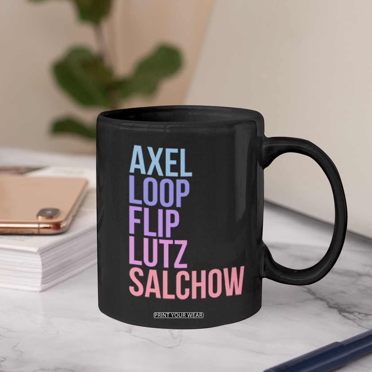Figure Skating Lovers Coffee Mug Funny Axel Loop Flip Lutz Salchow TS11 Print Your Wear