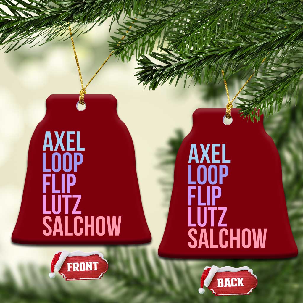 Figure Skating Lovers Ceramic Ornament Funny Axel Loop Flip Lutz Salchow TS11 Print Your Wear