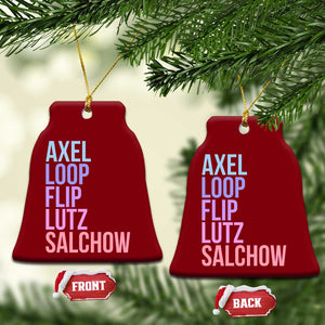 Figure Skating Lovers Ceramic Ornament Funny Axel Loop Flip Lutz Salchow TS11 Print Your Wear