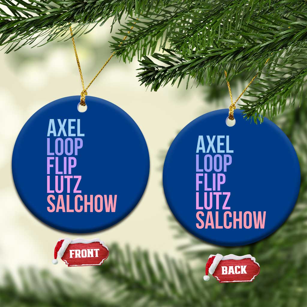 Figure Skating Lovers Ceramic Ornament Funny Axel Loop Flip Lutz Salchow TS11 1pc Blue Print Your Wear