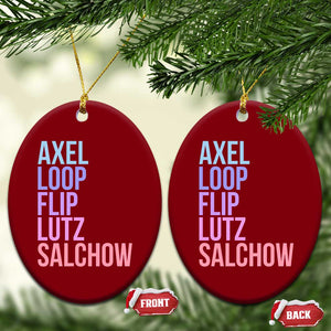Figure Skating Lovers Ceramic Ornament Funny Axel Loop Flip Lutz Salchow TS11 Print Your Wear