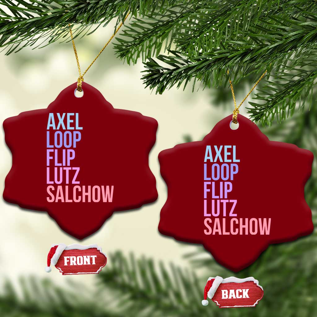 Figure Skating Lovers Ceramic Ornament Funny Axel Loop Flip Lutz Salchow TS11 Print Your Wear