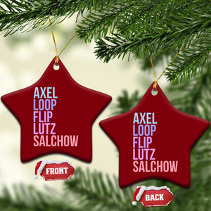 Figure Skating Lovers Ceramic Ornament Funny Axel Loop Flip Lutz Salchow TS11 Print Your Wear