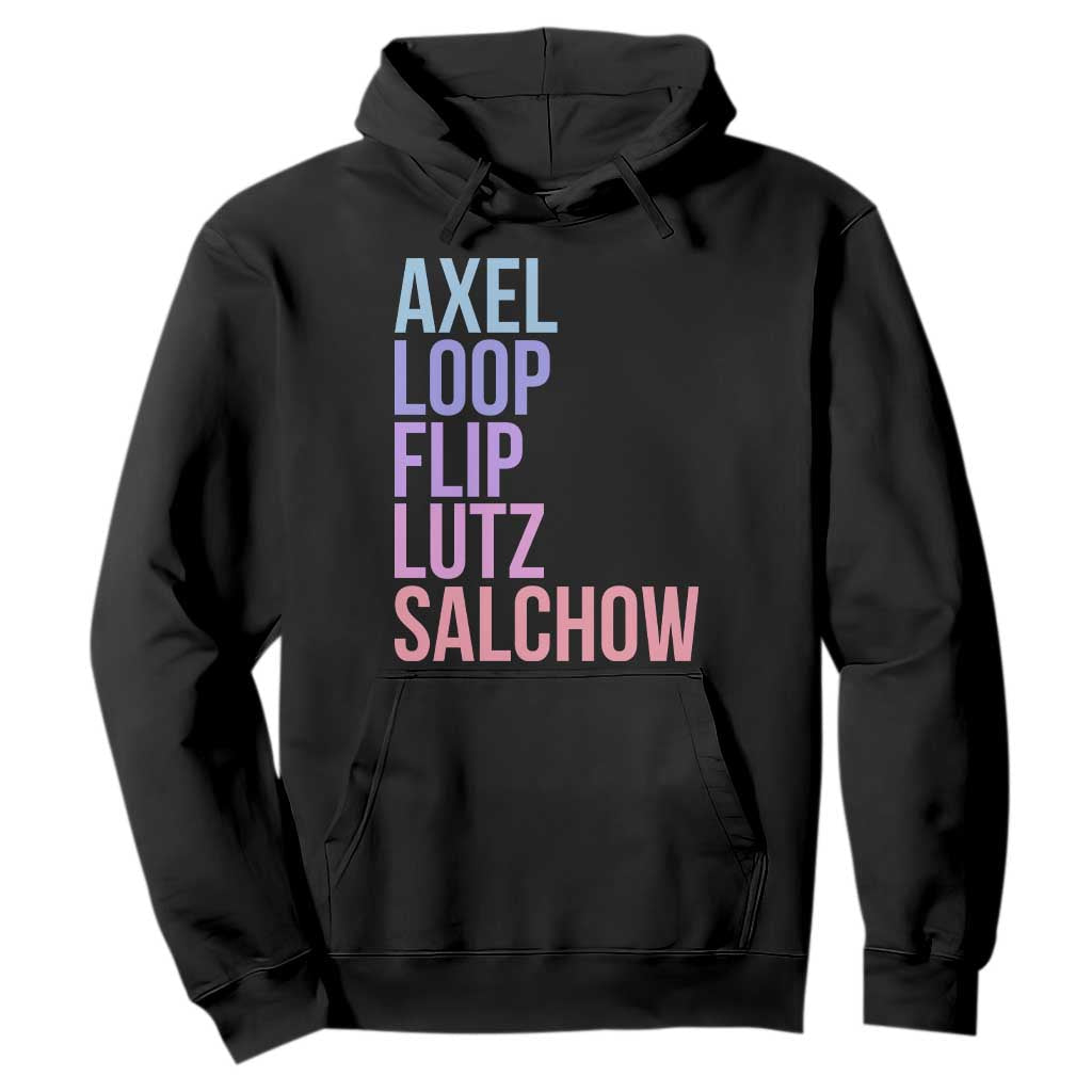 Figure Skating Lovers Hoodie Funny Axel Loop Flip Lutz Salchow TS11 Black Print Your Wear