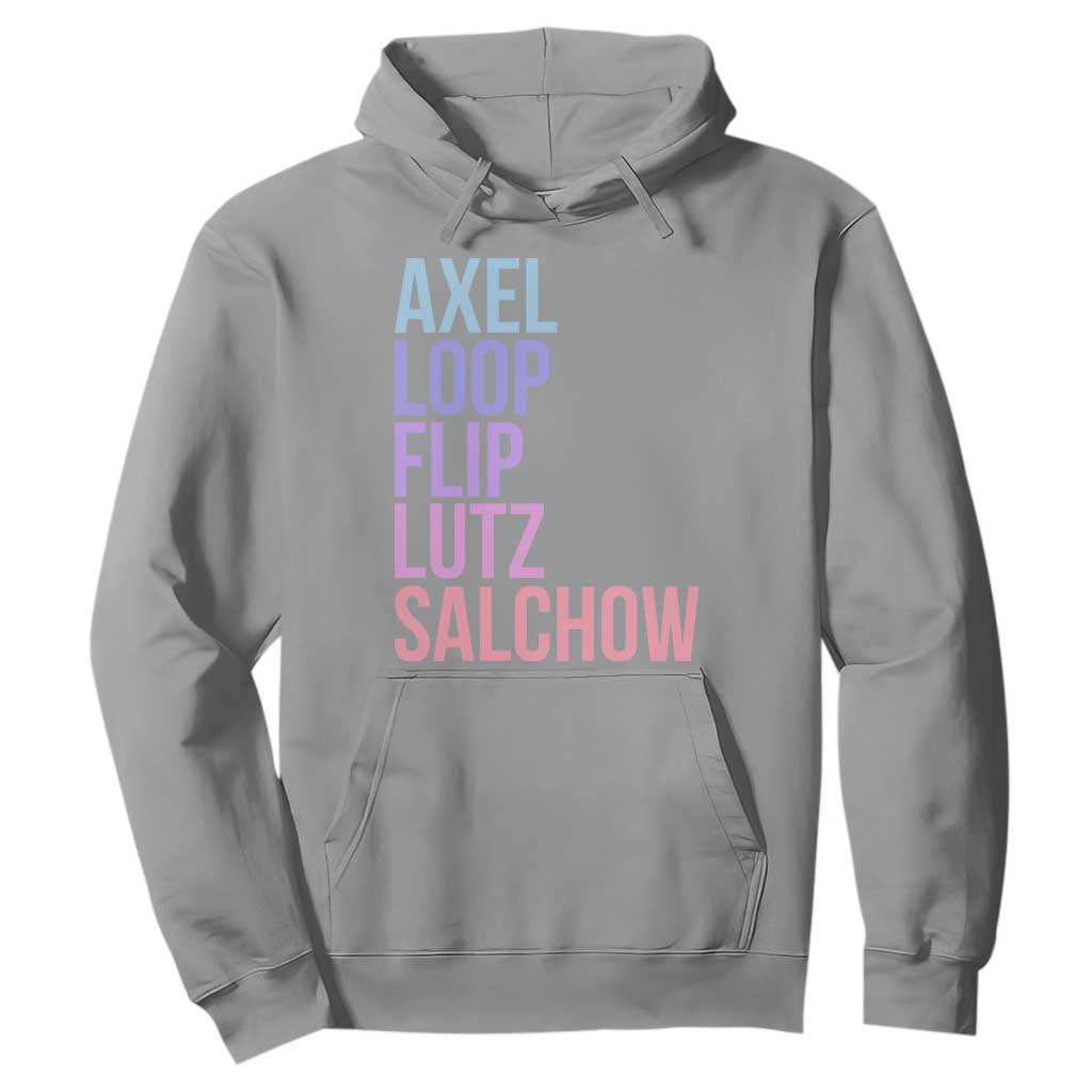Figure Skating Lovers Hoodie Funny Axel Loop Flip Lutz Salchow TS11 Sport Gray Print Your Wear