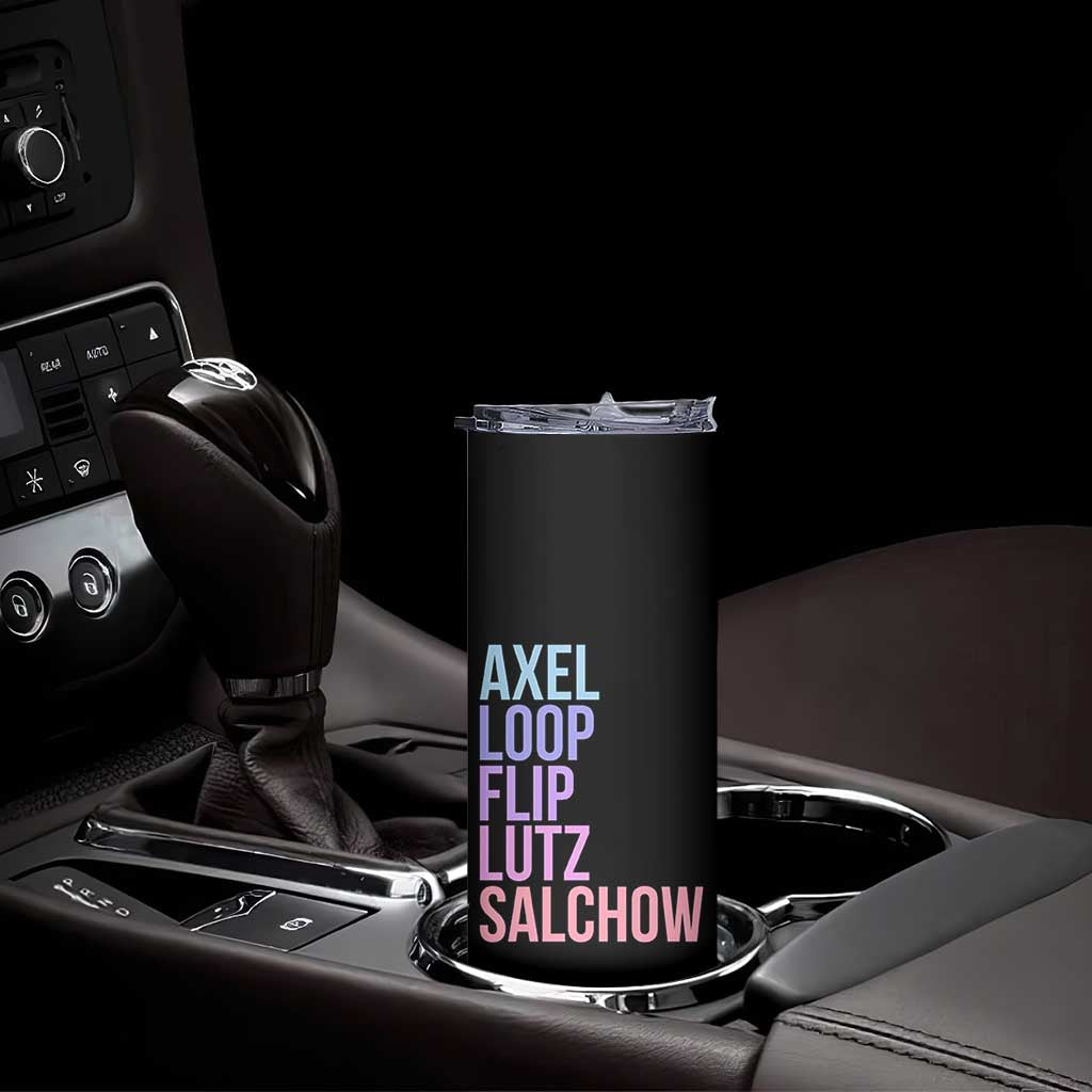 Figure Skating Lovers Skinny Tumbler Funny Axel Loop Flip Lutz Salchow TS11 Print Your Wear