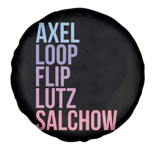 Figure Skating Lovers Spare Tire Cover Funny Axel Loop Flip Lutz Salchow TS11 Print Your Wear