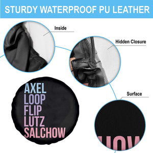 Figure Skating Lovers Spare Tire Cover Funny Axel Loop Flip Lutz Salchow TS11 Print Your Wear