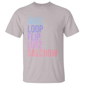 Figure Skating Lovers T Shirt Funny Axel Loop Flip Lutz Salchow TS11 Ice Gray Print Your Wear