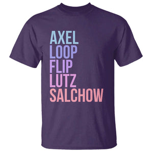 Figure Skating Lovers T Shirt Funny Axel Loop Flip Lutz Salchow TS11 Purple Print Your Wear