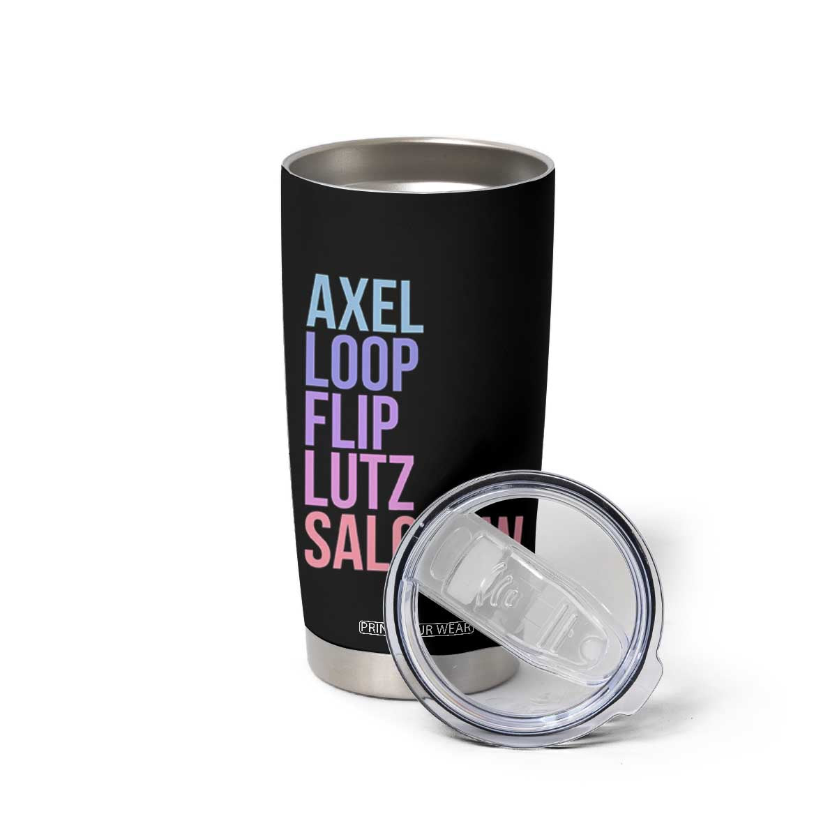 Figure Skating Lovers Tumbler Cup Funny Axel Loop Flip Lutz Salchow TS11 Print Your Wear