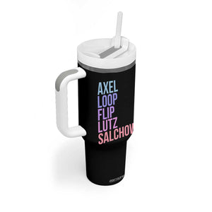 Figure Skating Lovers Tumbler With Handle Funny Axel Loop Flip Lutz Salchow TS11 Print Your Wear