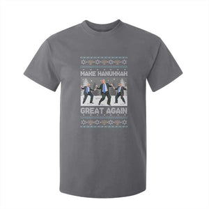 Funny Make Hanukkah Great Again Trump T Shirt For Kid Menorah David Stars TS11 Charcoal Print Your Wear