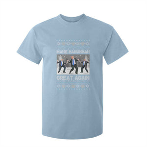 Funny Make Hanukkah Great Again Trump T Shirt For Kid Menorah David Stars TS11 Light Blue Print Your Wear