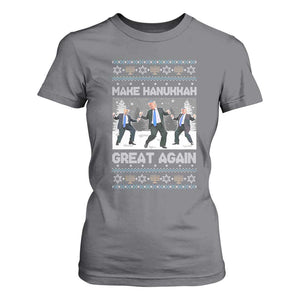 Funny Make Hanukkah Great Again Trump T Shirt For Women Menorah David Stars TS11 Charcoal Print Your Wear