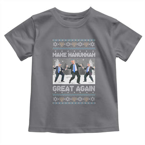 Funny Make Hanukkah Great Again Trump Toddler T Shirt Menorah David Stars TS11 Charcoal Print Your Wear