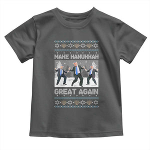 Funny Make Hanukkah Great Again Trump Toddler T Shirt Menorah David Stars TS11 Dark Heather Print Your Wear