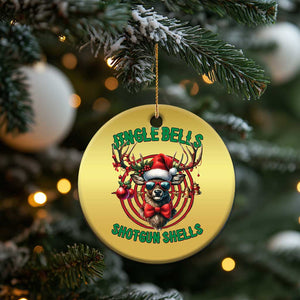Funny Xmas Hunting Christmas Ornament Jingle Bells Shotgun Shells Santa Deer TS11 Print Your Wear