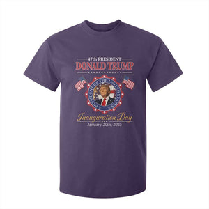 47th President Donald Trump Inauguration Day 2025 Memorabilia T Shirt For Kid TS11 Purple Print Your Wear