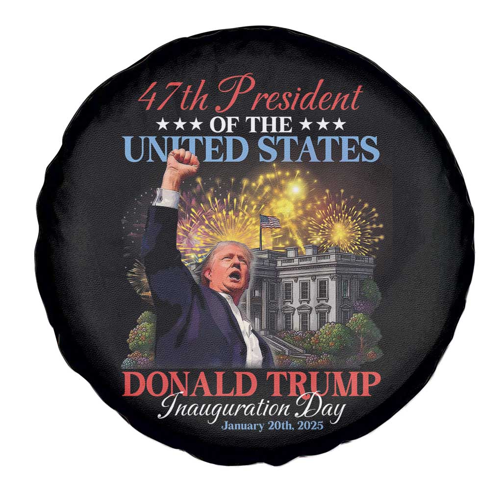 47th President Donald Trump Inauguration Day 2025 Spare Tire Cover White House Fireworks American Flag Memorabilia TS11 Print Your Wear