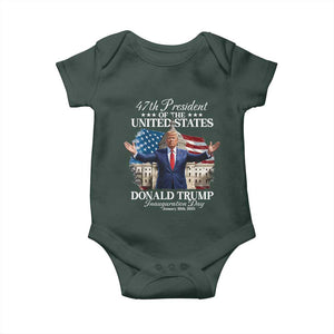 47th President Donald Trump Inauguration Day 2025 Baby Onesie United States Capitol American Flag Memorabilia TS11 Print Your Wear