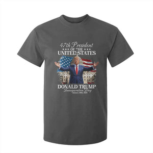 47th President Donald Trump Inauguration Day 2025 T Shirt For Kid United States Capitol American Flag Memorabilia TS11 Dark Heather Print Your Wear